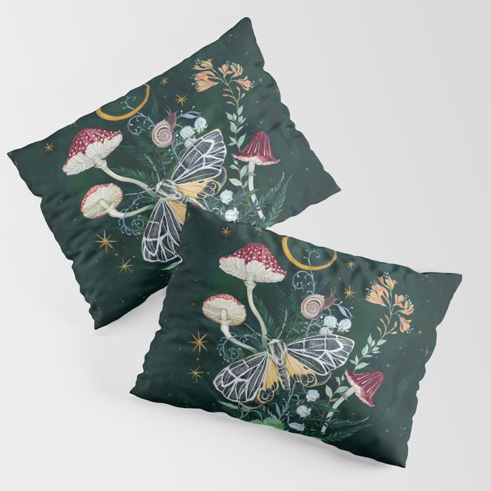 Mushroom night moth Pillow Sham Gallery Image 3