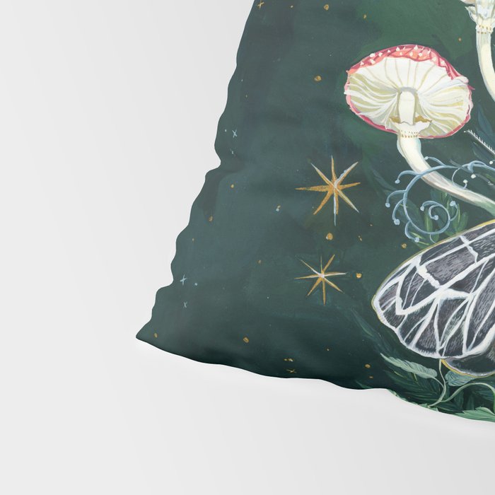 Mushroom night moth Pillow Sham Gallery Image 4