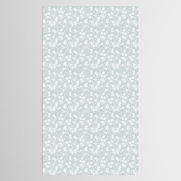 Cluster Flower Vines - Mint Tablecloth Gallery Image 2
