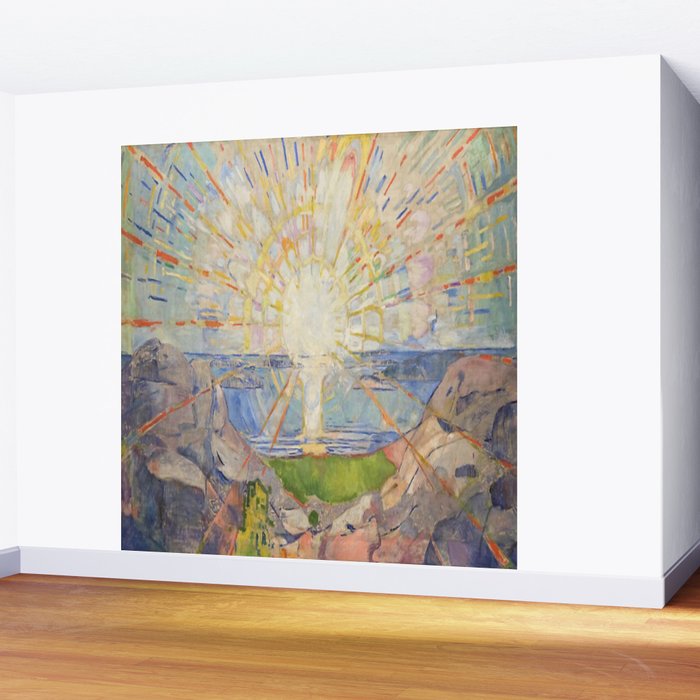 Edvard Munch - The Sun (Solen) (1911)  Wall Mural Gallery Image 2