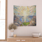 Edvard Munch - The Sun (Solen) (1911)  Wall Tapestry Gallery Image 2