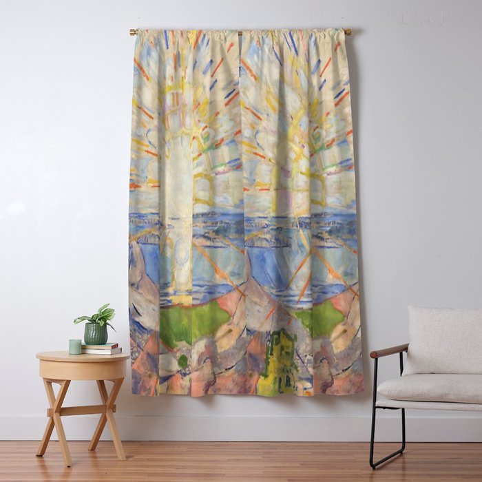 Edvard Munch - The Sun (Solen) (1911)  Window Curtain Gallery Image 5