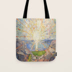 Edvard Munch - The Sun (Solen) (1911)  Tote Bag Gallery Image 1
