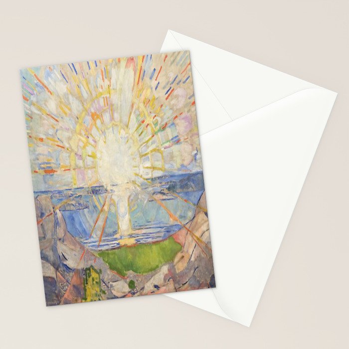 Edvard Munch - The Sun (Solen) (1911)  Stationery Card Gallery Image 2