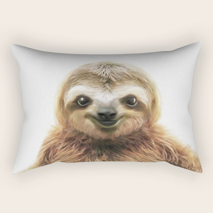Young Sloth Rectangular Pillow Gallery Image 2