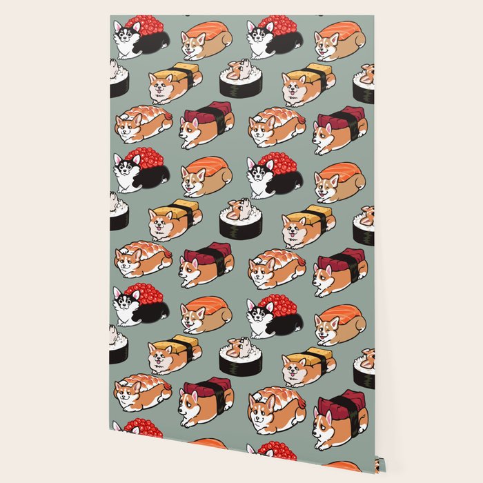 Sushi  Corgi Wallpaper Gallery Image 2