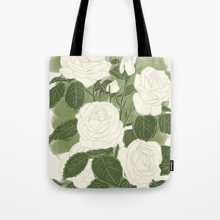 White Roses 6 Tote Bag Gallery Image 1