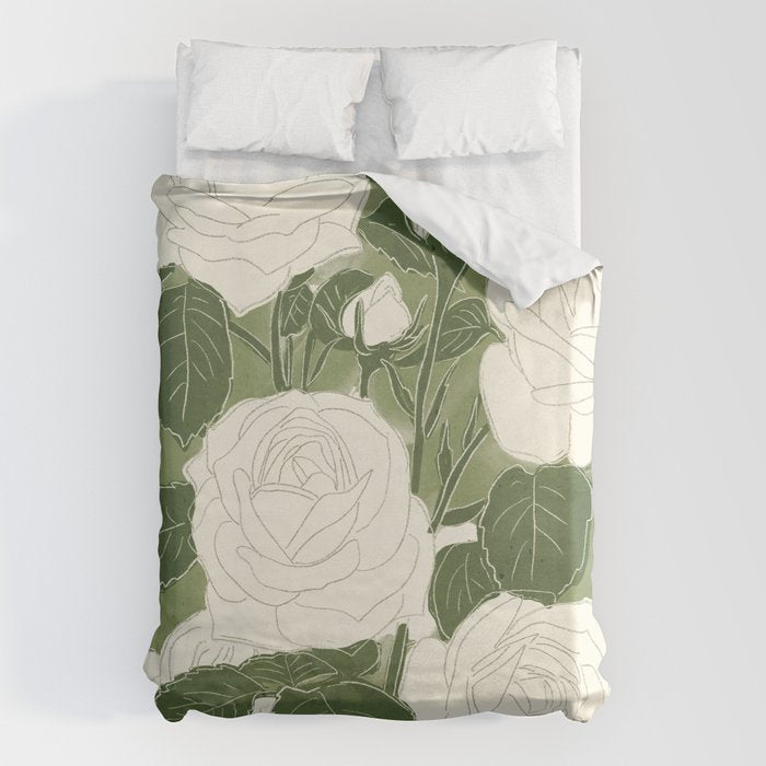 White Roses 6 Duvet Cover Gallery Image 1