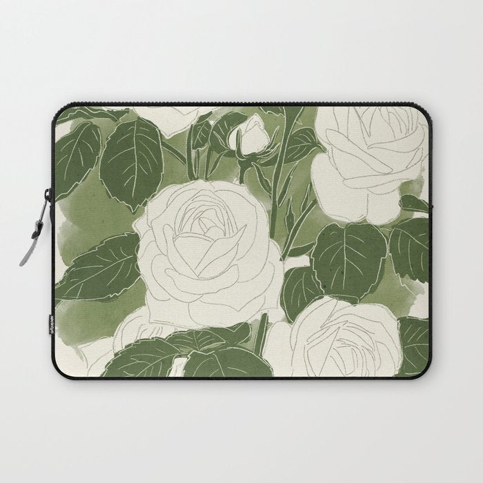White Roses 6 Laptop Sleeve Gallery Image 1