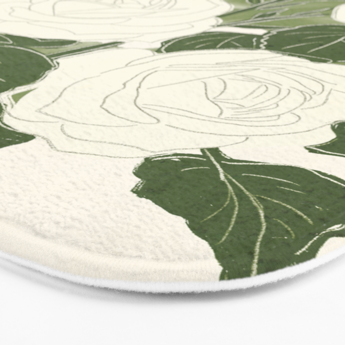 White Roses 6 Bath Mat Gallery Image 3