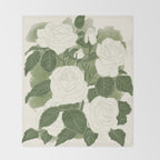 White Roses 6 Throw Blanket Gallery Image 2