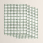 watercolor plaid - sage Wrapping Paper Gallery Image 3