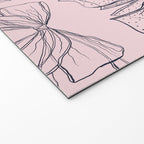 Romantic Lace Bows Pink Pattern Welcome Mat Gallery Image 2