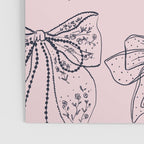 Romantic Lace Bows Pink Pattern Poster Gallery Image 3