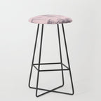 Romantic Lace Bows Pink Pattern Stool Gallery Image 1