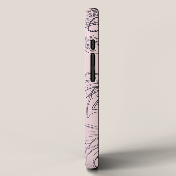 Romantic Lace Bows Pink Pattern iPhone Case Gallery Image 2