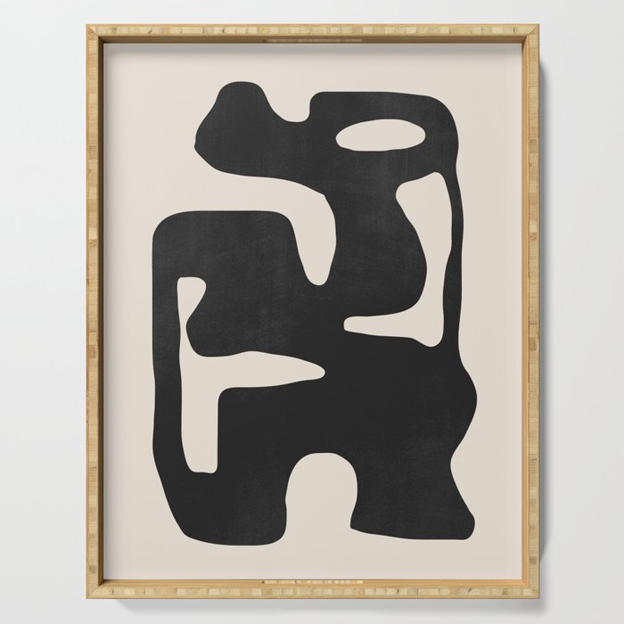 Modern Abstract Shapes 42 Serving Tray Gallery Image 1