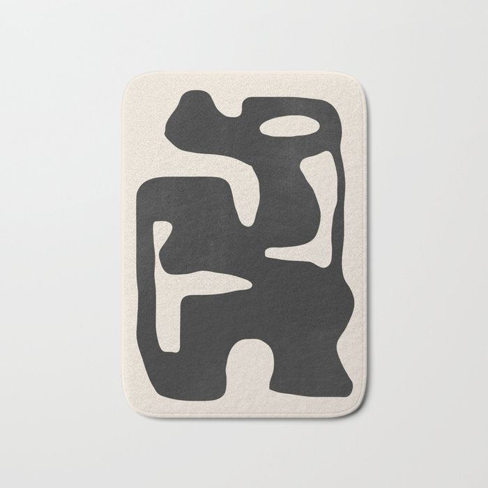Modern Abstract Shapes 42 Bath Mat Gallery Image 1