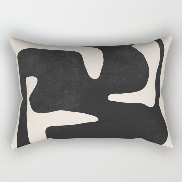 Modern Abstract Shapes 42 Rectangular Pillow Gallery Image 2