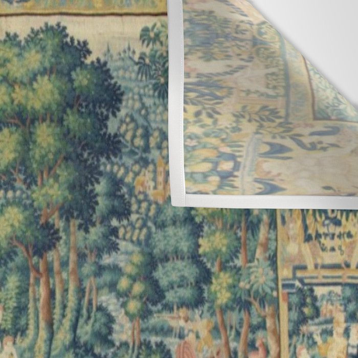 Antique 17th Century Flemish Verdure Landscape Tapestry Wall Tapestry Gallery Image 3