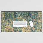 Antique 17th Century Flemish Verdure Landscape Tapestry Desk Mat Gallery Image 1