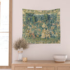 Antique 17th Century Flemish Verdure Landscape Tapestry Wall Tapestry Gallery Image 2