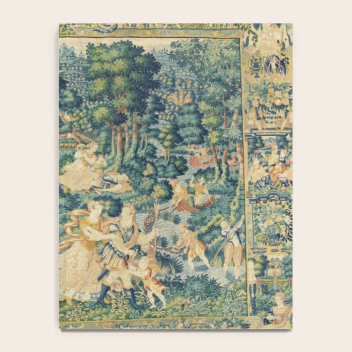 Antique 17th Century Flemish Verdure Landscape Tapestry Notebook Gallery Image 4
