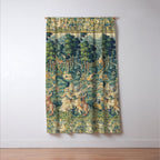 Antique 17th Century Flemish Verdure Landscape Tapestry Window Curtain Gallery Image 3