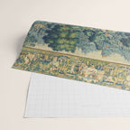 Antique 17th Century Flemish Verdure Landscape Tapestry Wrapping Paper Gallery Image 2