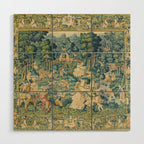 Antique 17th Century Flemish Verdure Landscape Tapestry Wood Wall Art Gallery Image 1