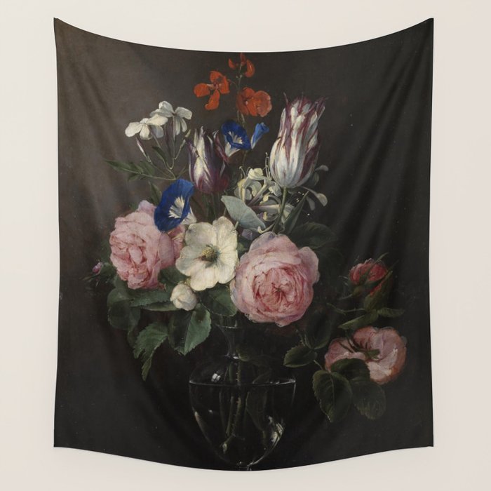 Flower Vase, Jan Brueghel the Elder Wall Tapestry Gallery Image 4