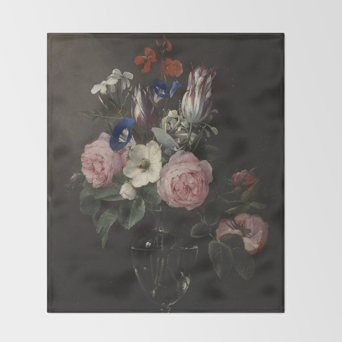 Flower Vase, Jan Brueghel the Elder Throw Blanket Gallery Image 2