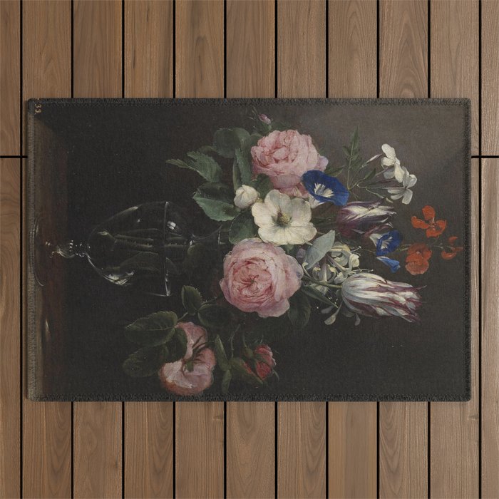 Flower Vase, Jan Brueghel the Elder Outdoor Rug Gallery Image 1