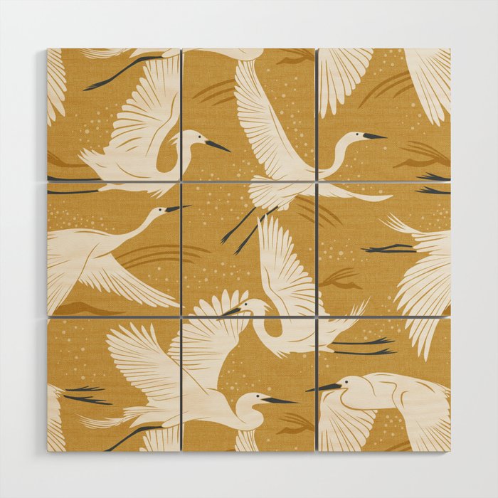 Soaring Wings - Goldenrod Yellow Wood Wall Art Gallery Image 1