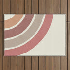 Abstract rainbow 2 Outdoor Rug Gallery Image 1