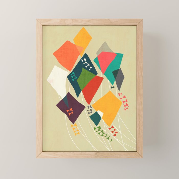 Whimsical kites Mini Art Print Gallery Image 1