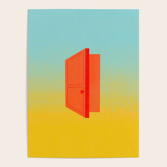 Door on Gradient Poster Gallery Image 1