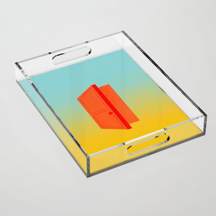 Door on Gradient Acrylic Tray Gallery Image 1
