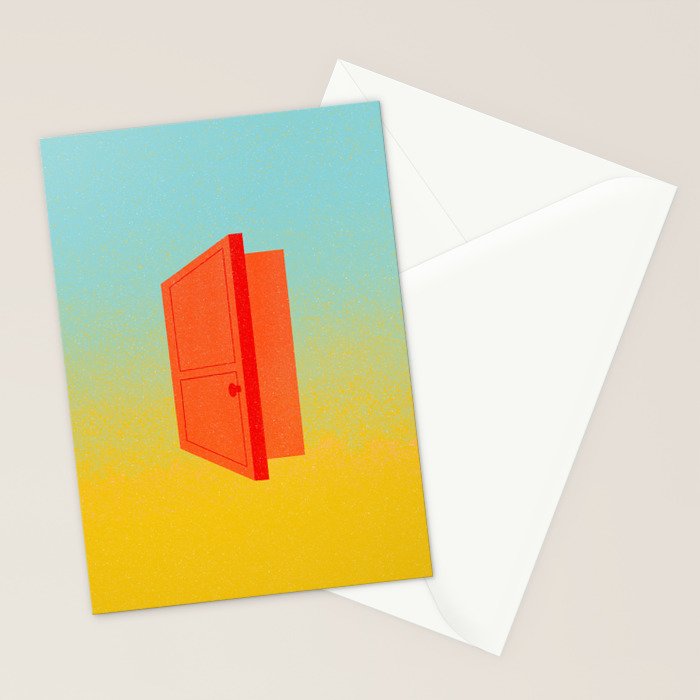 Door on Gradient Stationery Card Gallery Image 2