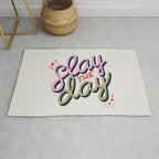 Slay the Day - Coral & Pink Rug Gallery Image 1