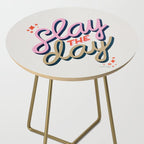 Slay the Day - Coral & Pink Side Table Gallery Image 2