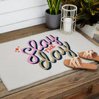 Slay the Day - Coral & Pink Outdoor Rug Gallery Image 2