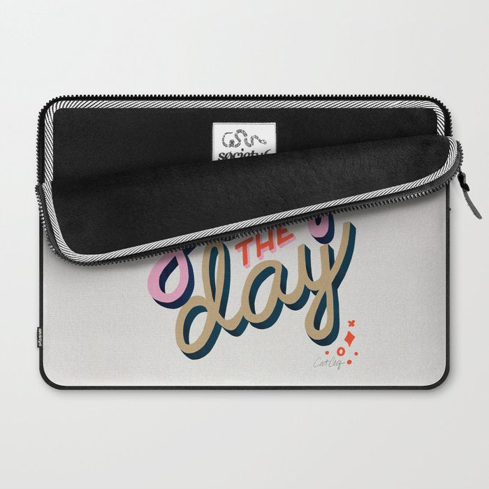 Slay the Day - Coral & Pink Laptop Sleeve Gallery Image 2