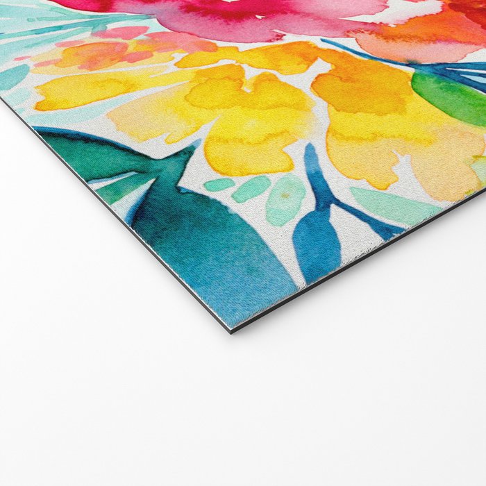 Neon Floral Welcome Mat Gallery Image 2