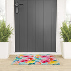 Neon Floral Welcome Mat Gallery Image 3