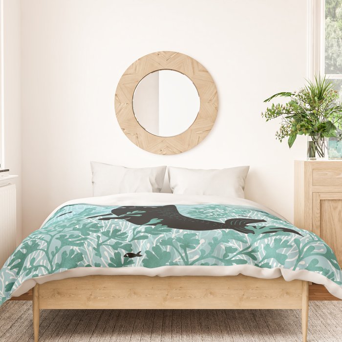 Undersea (Mint Remix) Duvet Cover Gallery Image 3