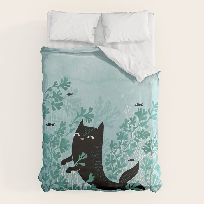 Undersea (Mint Remix) Duvet Cover Gallery Image 6