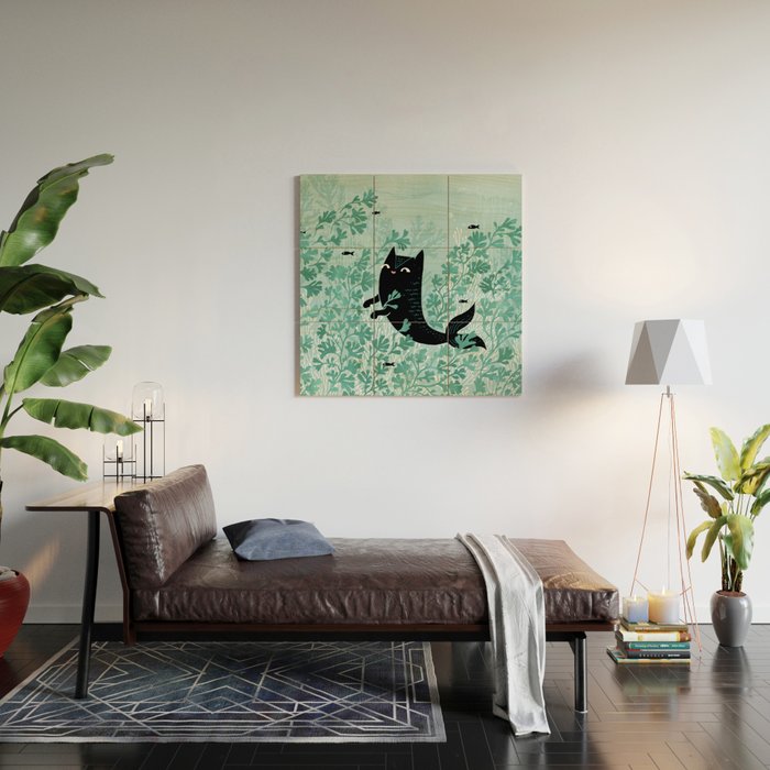 Undersea (Mint Remix) Wood Wall Art Gallery Image 2