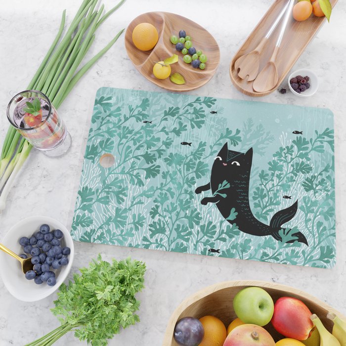 Undersea (Mint Remix) Cutting Board Gallery Image 2