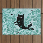 Undersea (Mint Remix) Outdoor Rug Gallery Image 1